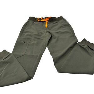 FIGS Womens Zamora 2.0 Jogger Scrub Pants Olive Green XS‎